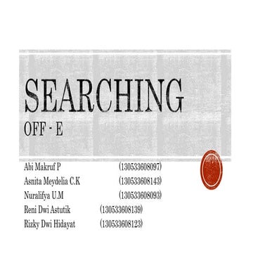 Searching
