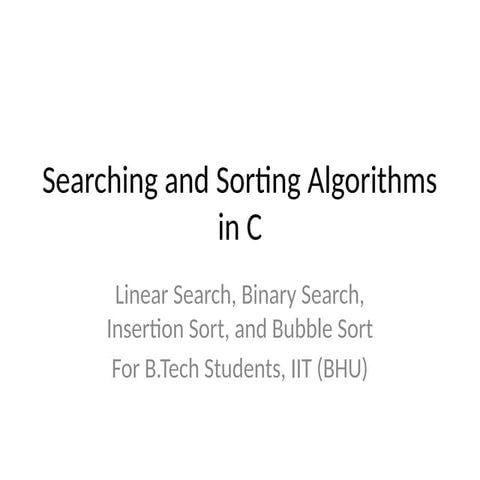 Searching_and_Sorting_Algorithms_in_C.pptx