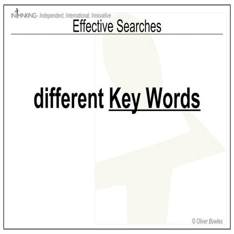 Searching effectively