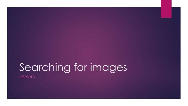 Searching for images