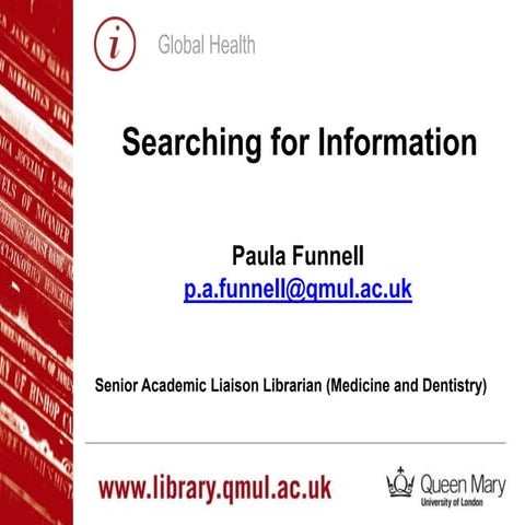 Searching for information - Global Health