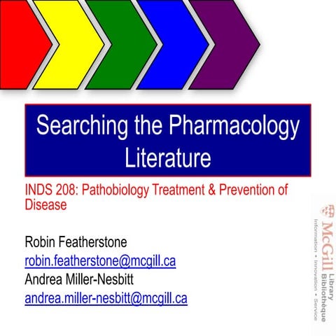Searching the Pharmacology Literature
