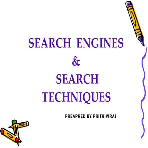 Searching techniques | PPT