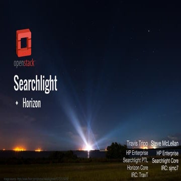 Searchlight  + Horizon - Mitaka march 2016