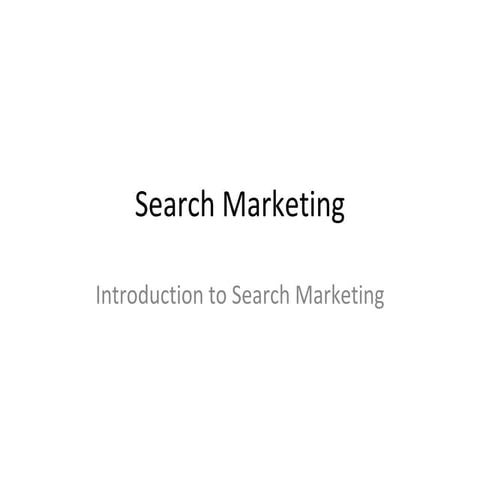 Search marketing Basics 