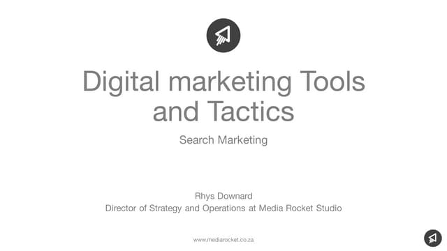 Introduction to Search Marketing - Search Engine Optimisation