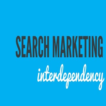 Search marketing interdependency