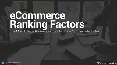 Searchmetrics eCommerce Ranking Factors Online Workshop