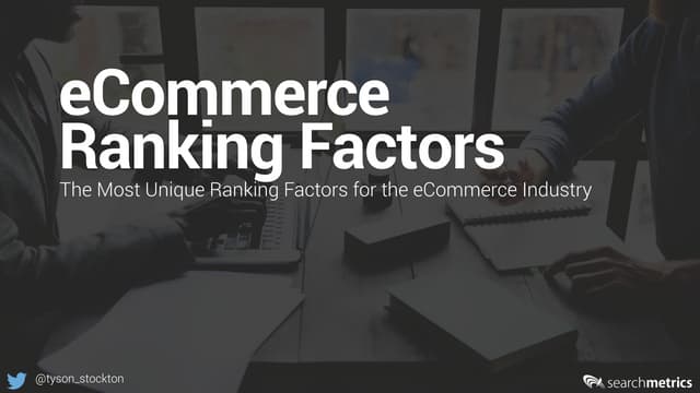 Searchmetrics eCommerce Ranking Factors Online Workshop