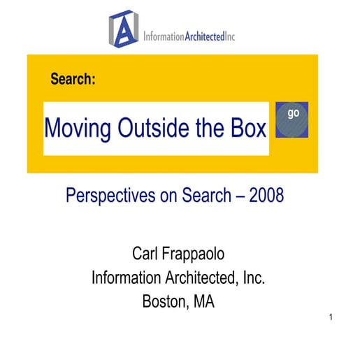 Enterprise Search - Thinking Outside the Box