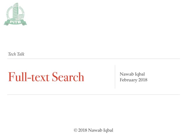 Search pitb