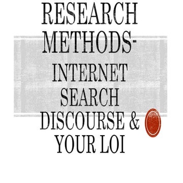 Research Strategies & Your Inquiry