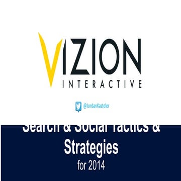 Search & social tactics & strategies