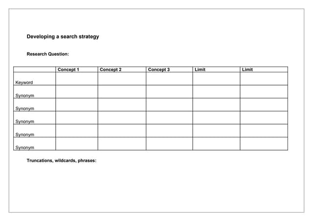 Search strategy medline201011