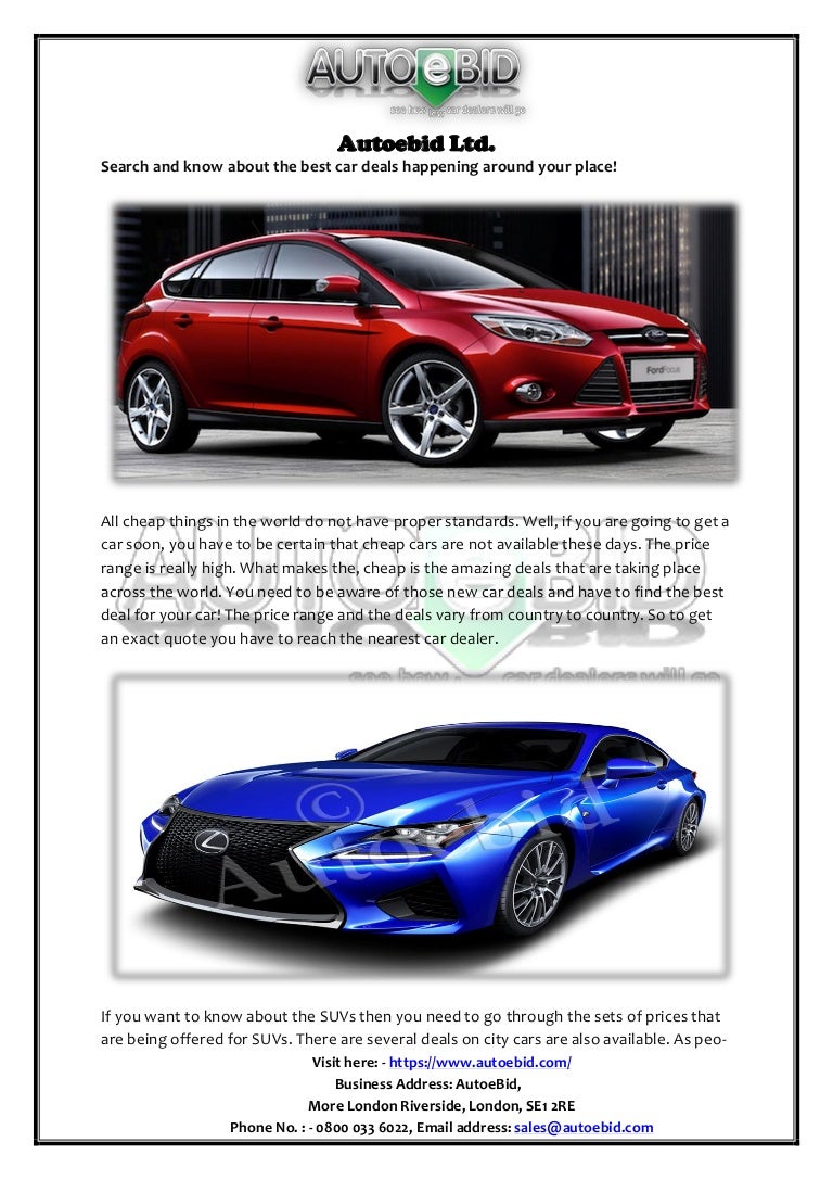 Search the best new car deals around you