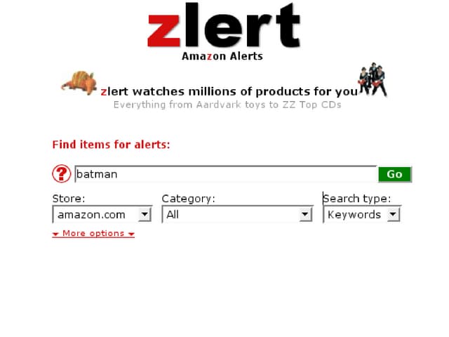 Zlert - Search Tips