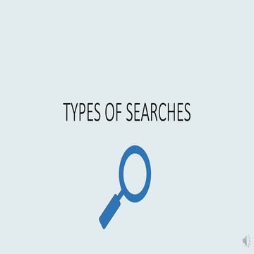 Search types