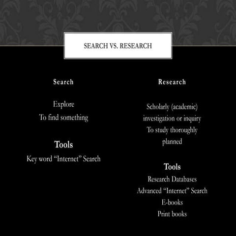 Search vs.research pptx
