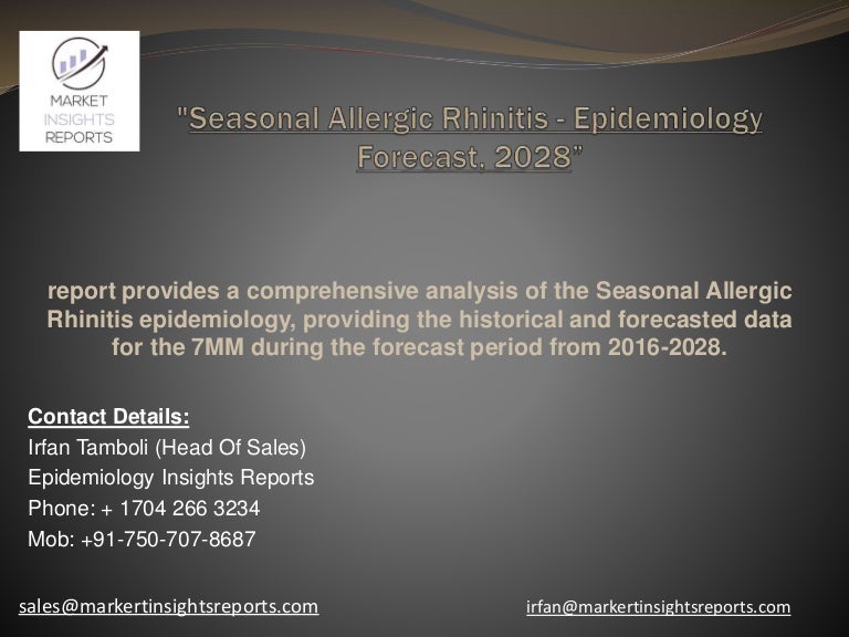 Seasonal allergic rhinitis epidemiology forecast to 2028