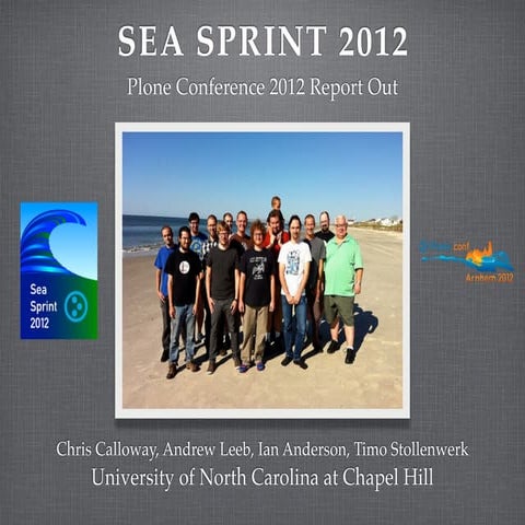 Seasprint2012ploneconferencereportout