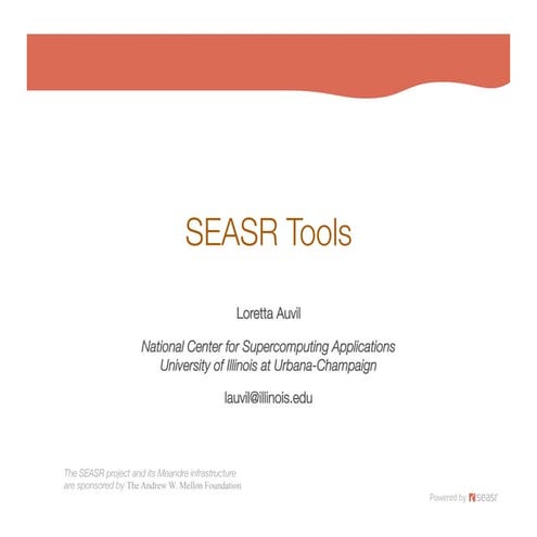 SEASR Tools