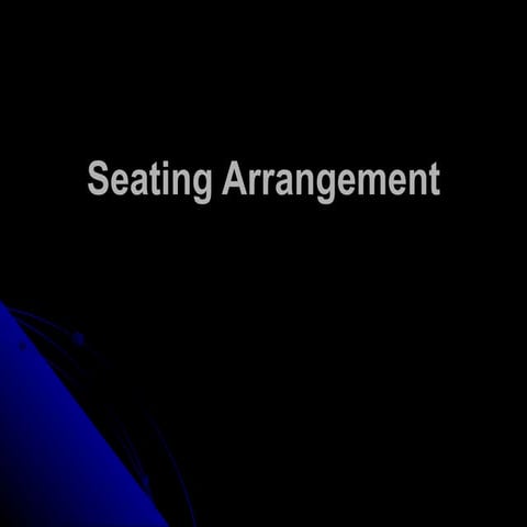 Seating arr