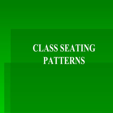 Seating Plan