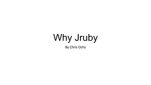 Seattlerb why jruby