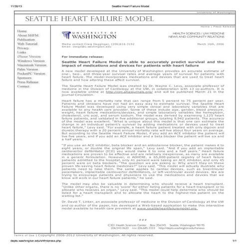Seattle heart failure model