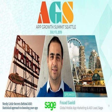 App Store Optimization Nerdy Little Secrets - App Growth Summit  Seattle Pres...