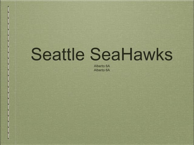 Seattle SeaHawks