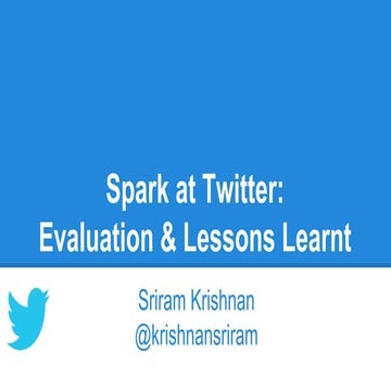 Spark at Twitter - Seattle Spark Meetup, April 2014