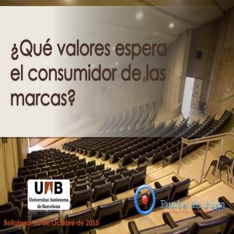 "¿Qué valores espera el consumidor de las marcas?" (Sebastián Waliño)