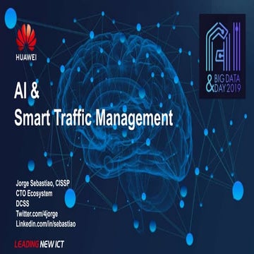 Jorge Sebastiao "Using AI for Smart traffic Management"