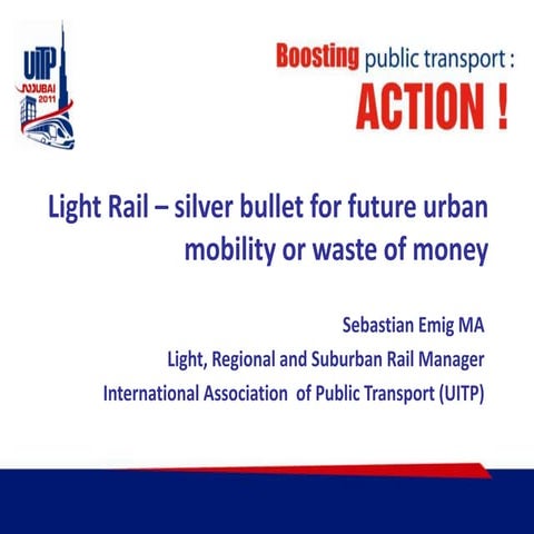 Sebastian Emig - silver bullet for future urban mobilitity or waste of money
