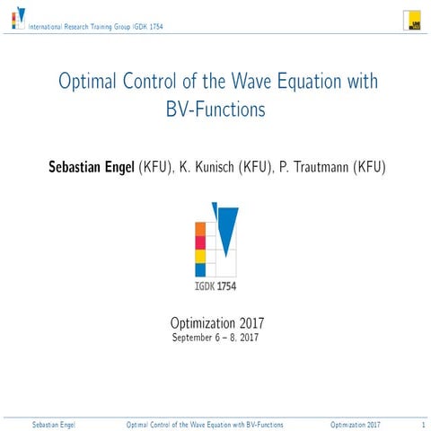 Optimal Control of the Wave Equation with BV-Functions, Optimization ...