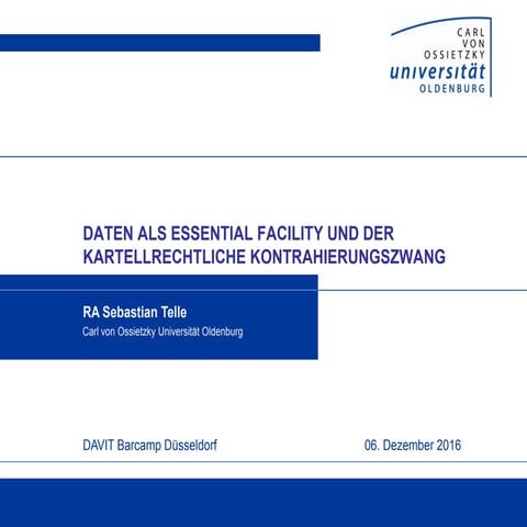 Sebastian Louven - Daten als Essential Facility