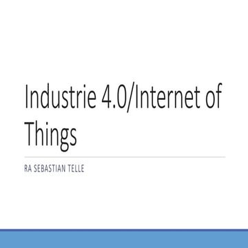 Sebastian Louven - Industrie 4.0