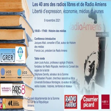 Les 40 ans des radios libres et de Radio Amiens