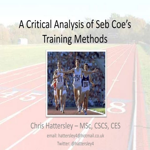 Analysis of Sebastian Coe's Training Methods   