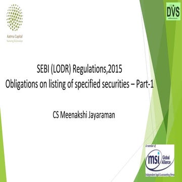 Sebi(lodr)+regulations,+2015+ +obligations+on+listing+of+specified+securities...
