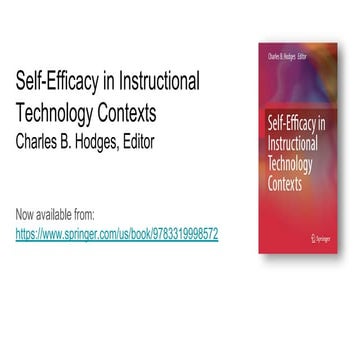 Self-efficacy in Instructional Technology Contexts