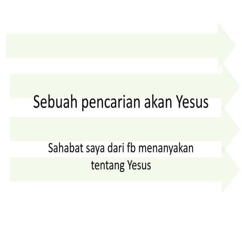 Sebuah pencarian akan yesus