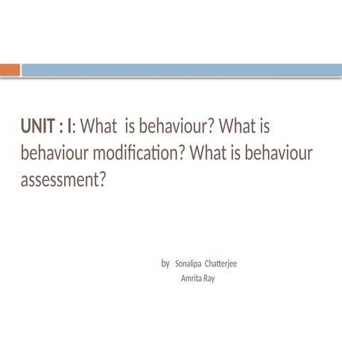 Behaviour modification and theories regarding | PPTX