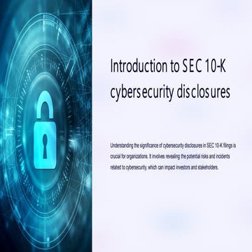 SEC 10-K Cybersecurity Disclosures