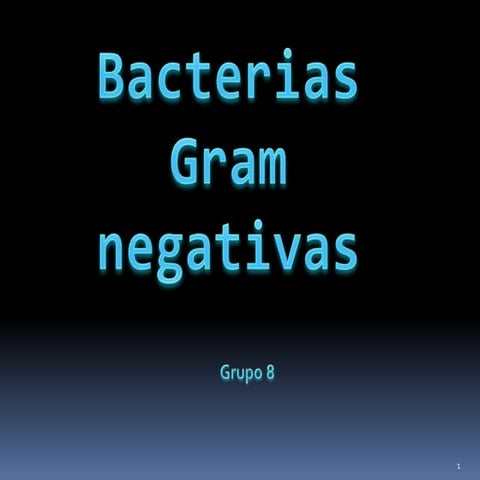 Bacterias Gram Negativas