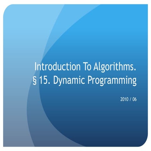 Sec15 dynamic programming | PPT