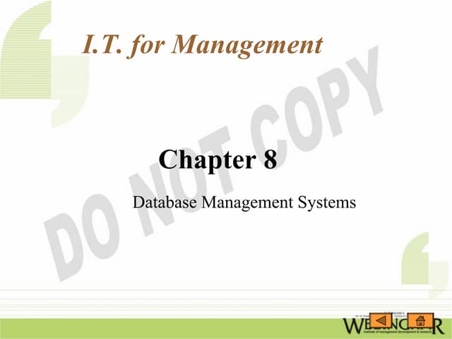 Database Management Systems