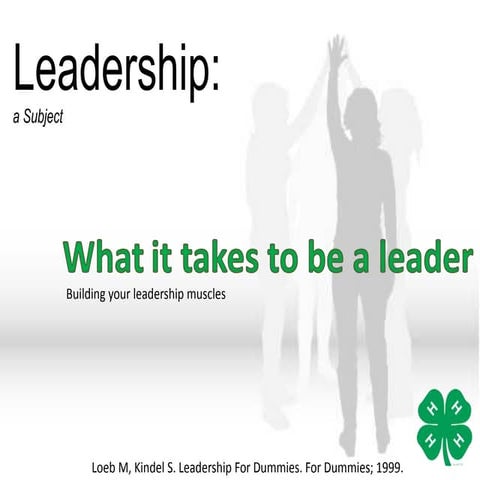 Sec1 chp 3 building your leadership muscles