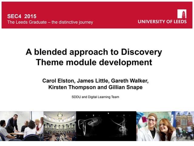 A Blended Approach to Discovery Theme Module Development